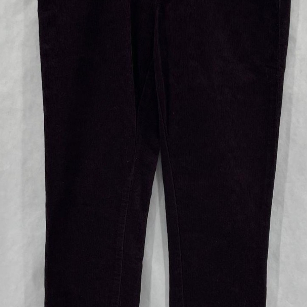 J Brand Women's Straight Leg Corduory  Pants - Dark Purple